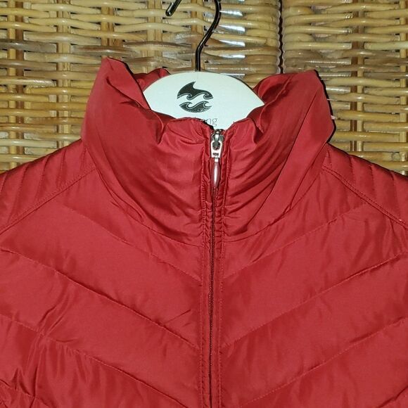 Kenneth Cole Reaction Down Puffer Red Jacket L - Picture 3 of 11